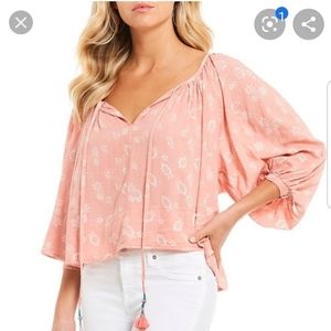 Kopal Khar Floral Print Peasant Top